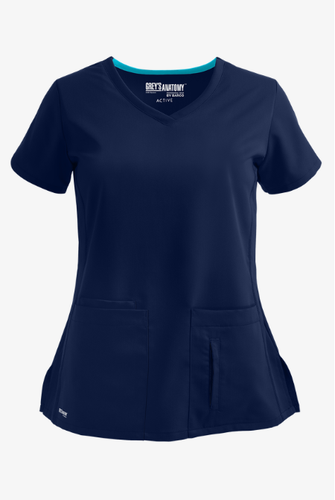 Grey's Anatomy by Barco Cora Women's 4-Pocket Crossover V-Neck Scrub Top 41423 - Picture 7 of 7