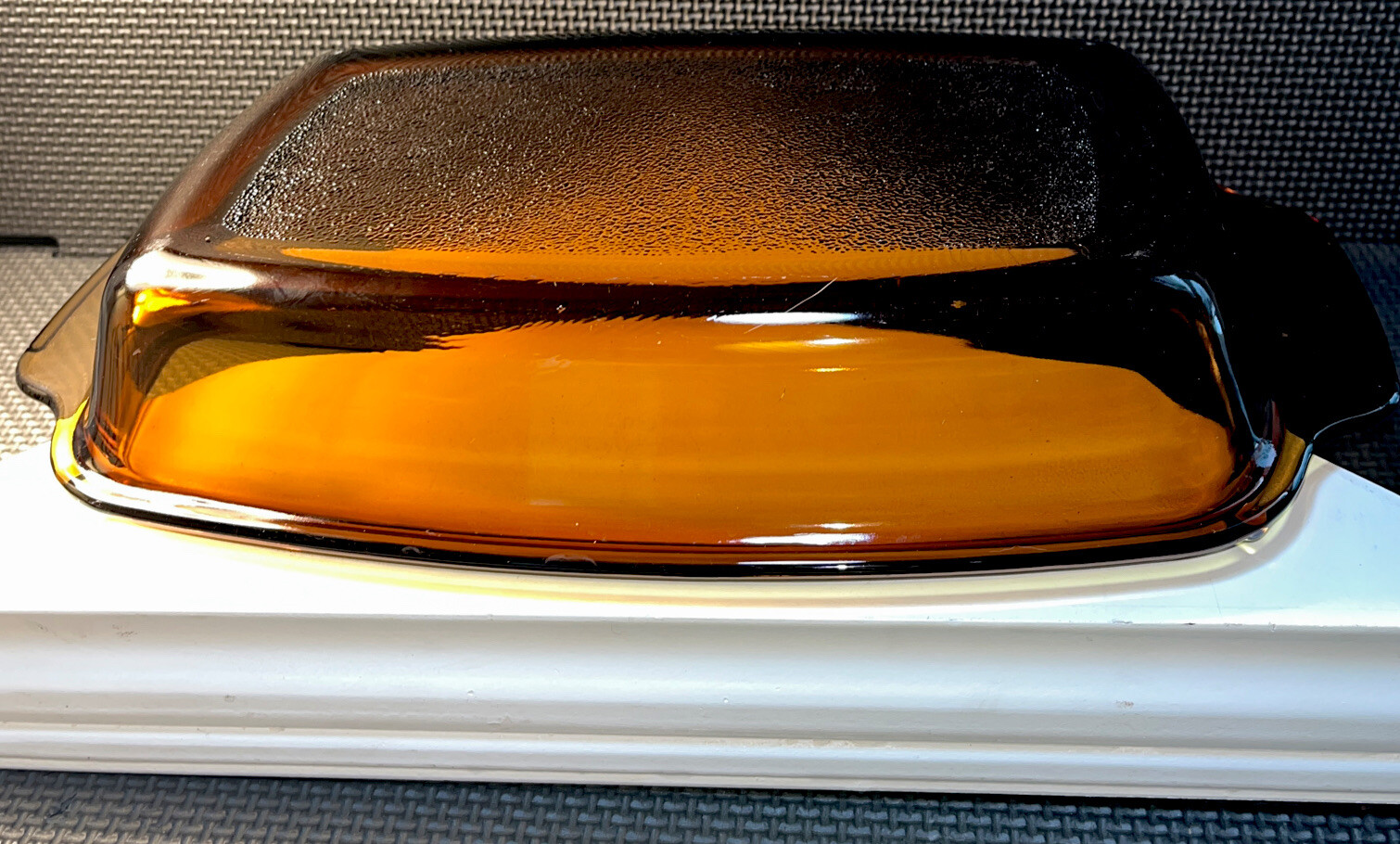 West Bend Slow Cooker Replacement Glass Dome Lid VTG Amber Rectangle 4