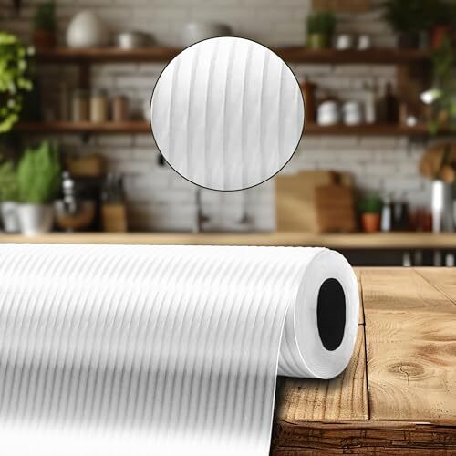 Non-Slip Washable Kitchen Cabinet Shelf Liner for Fridge and Countertops-image