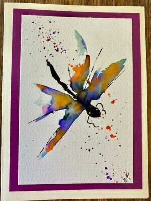 Dragonfly Dance Handmade Greeting Card Dragonfly Dance Handmade Greeting Card