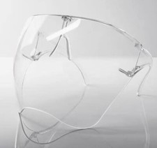 Clear Face Shield Glasses Face Mask Reusable ...