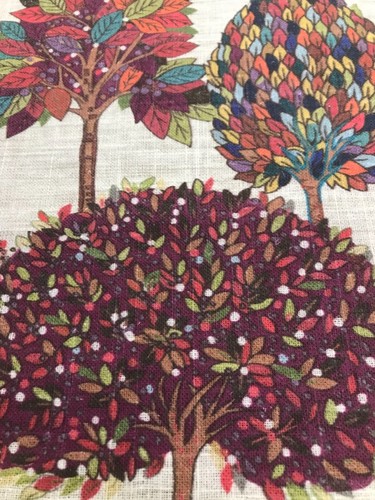 Porter+Stone ARBRE Trees Fabric, Linen/Viscose For Upholstery/Curtains/Cushions - Picture 16 of 16