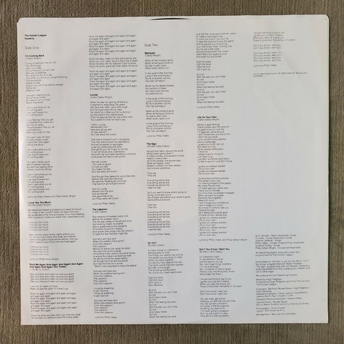 The Human League – Hysteria 12" 33 rpm vinyl LP, A&M Records SP-4923, 1984 USA - Picture 5 of 12