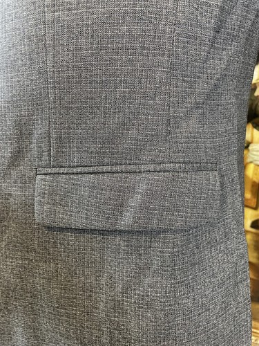 Theory 42R Wellar Harrismith Slim Gray Small Check 100% Wool 2Btn Blazer Jacket - Picture 9 of 11