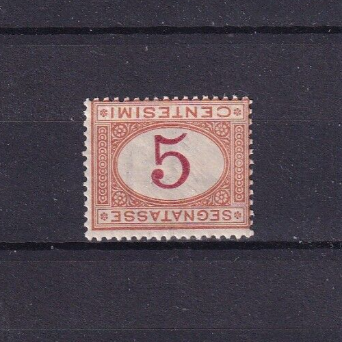 REGNO 1870 - SEGNATASSE VARIETA' CIFRA AL CONTRARIO NELL'OVALE MNH - Afbeelding 1 van 2