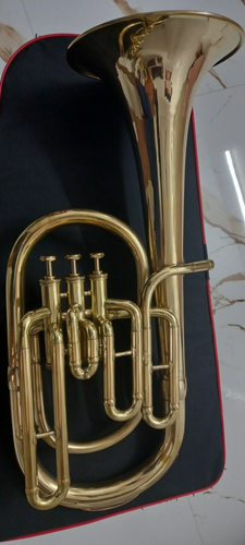 Alto Horn Jazz & Brass Band Musical Instrument Brass Polish Eb Pitch - Picture 4 of 24