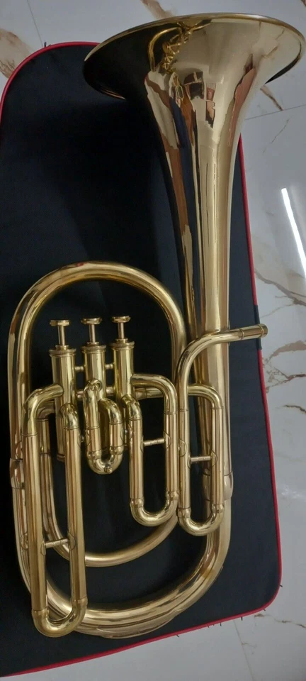 Banda de jazz y latón de cuerno alto instrumento musical latón polaco tono Eb Foto 4 de 4