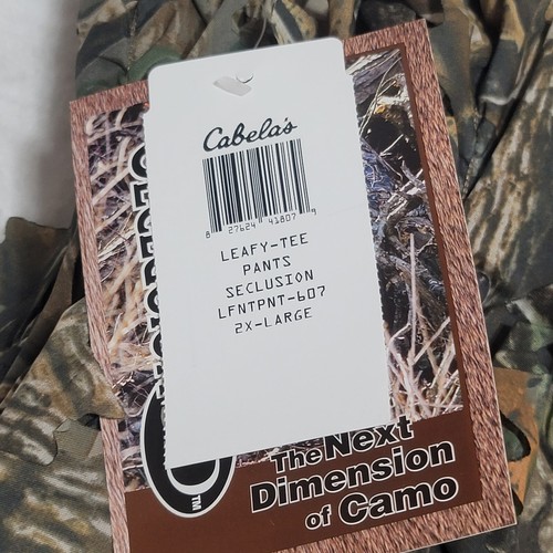 Cabela's Men's Leafy Camo Ghillie Pants Size 2XL Seclusion 3D Hunting - Picture 7 of 14