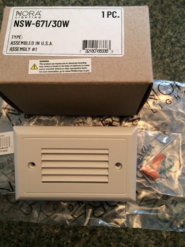 NORA MIA LED Die-Cast Step Light Horizontal Louver - Wall Mount Wet Location - Picture 2 of 6
