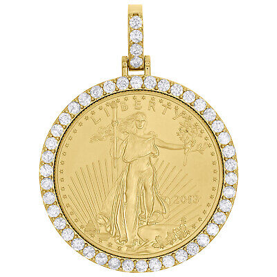 MEN'S CHARM 2.85CT ROUND DIAMOND 10K YELLOW GOLD MEN'S CHARM 2.85CT ROUND DIAMOND 10K YELLOW GOLD