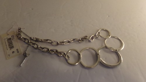 Kenneth Cole NWT Silver Necklace Vestiaire Collection Jewel Accents - Picture 4 of 6