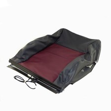 Lehnenbezug Fahrersitz Sitz links heizbar VW T5 Bus Multivan Leder rot anthrazit