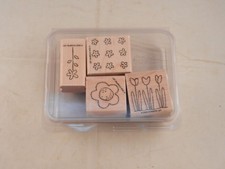 STAMPIN' UP "NEW" SET OF 4 STAMPS - POCKET FULL OF POSIES