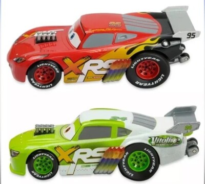 Disney Pixar Pull-N-Race Die Cast Cars Lightning McQueen #95