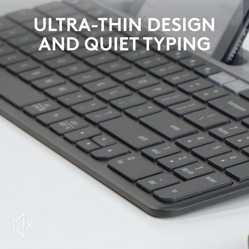 Graphite Slim Wireless Keyboard - Multi-Device, Easy Switch, 24- Battery - Picture 6 of 11