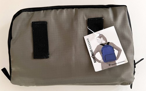 Reisenthel grau grün Mini Maxi Rucksack faltbar verstaubar US VERKÄUFER Neu mit Etikett - Bild 4 von 5