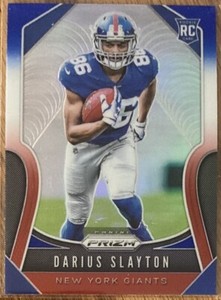 Darius Slayton 2019 Prizm Red White Blue Prizms Rookie RC Giants Auburn