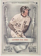 2021 Topps Allen & Ginter #HH-28 Scott Podsednik Historical Hits