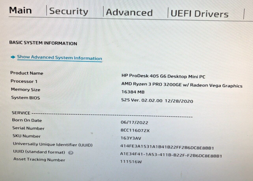HP ProDesk 405 G6 Mini - Ryzen 3 Pro 3200GE - 16GB RAM - 256GB SSD (OFFERS OK) - Bild 2 von 8
