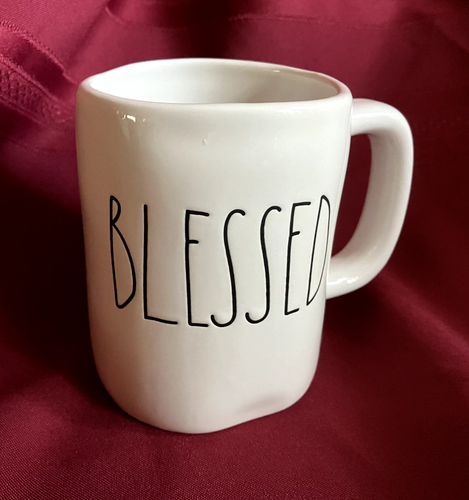 Taza de té café blanco Rae Dunn BENDITO o Paz colección artesanal - Imagen 18 de 25