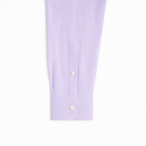 Calvin Klein Steel+ Mens Dress Shirt XL 17.5 32/33 Purple Stripe New Slim Fit - Picture 3 of 5