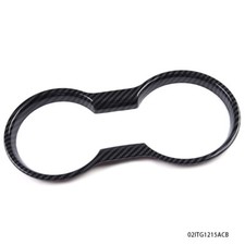 Fit For Ford Mustang 2015 Interior Trim Molding Cup Holder Cover Black Abs