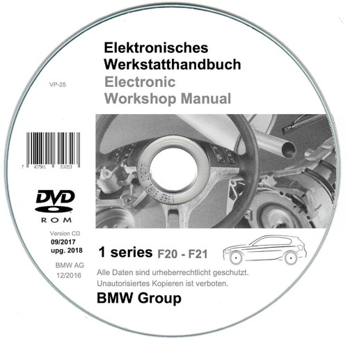 Bmw Serie 1 F20 - F21 (2011-2018)  manuale officina workshop manual su cd - Foto 1 di 4