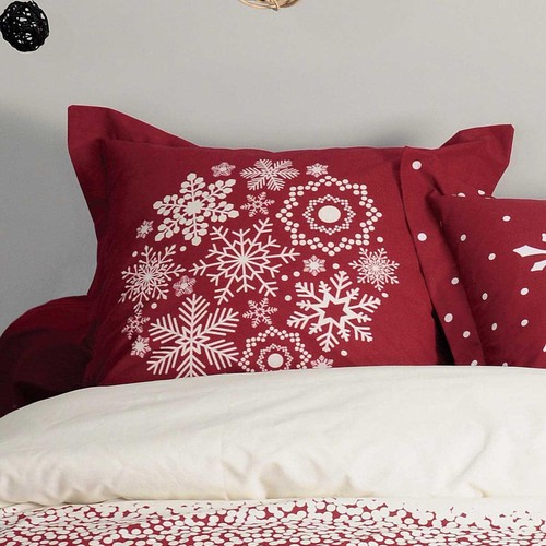 Parure Copripiumino Natalizio art. Flocons Natale - dimensioni varie P978 - Foto 4 di 19