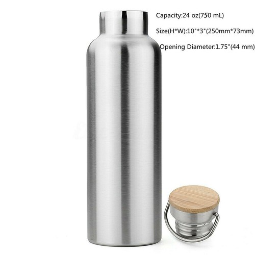 350-1000ml Edelstahl Vakuumisolierte Wasserflasche Doppelwandig Tragbar - Bild 13 von 14