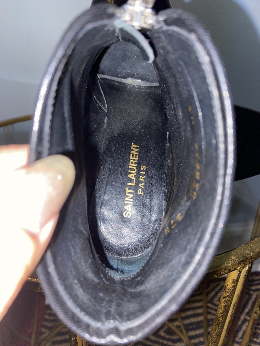 ＊SAINT LAURENT＊KIKI ANKLE BOOTS 関税/送料込 Saint Laurent OUTLET | Saint Laurent Kiki Lace-Up Leopard