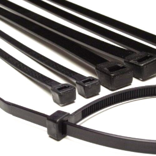 100 pieces high quality 6" Black Nylon Cable Zip Ties 25lb Wire Wrap Straps UL - Picture 2 of 2