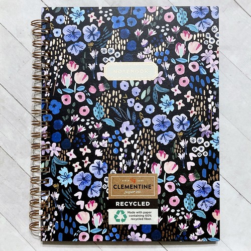 Flower Notebook Spiral Journal Hardcover 10" Large Colorful Floral - Picture 81 of 96