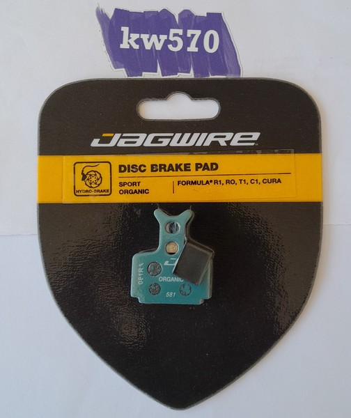Jagwire Sport Organic Cura Paar BremsbeläGe FüR R1/R1 Racing/The One/Rx/T1/Ro/C1-image