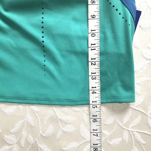 Champion Damen kurzes Tankoberteil klein grün blau geruchshemmend sportlich Activewear neu mit Etikett - Bild 10 von 10