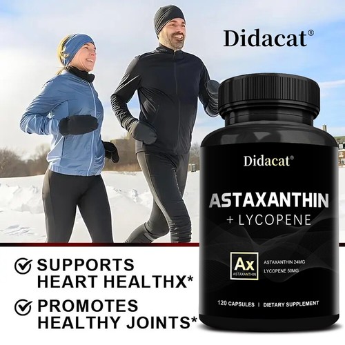 Astaxanthin + Lycopene - Heart, Brain Joints & Immune Health - 120 Capsules - Picture 6 of 10