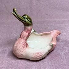 Early 1950 pink Swan ashtray trinket dish ceramic