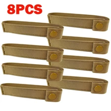 8 PCS 6" MOD MOLLE PALS Modular Web Gear Replacement Tie Straps Brown