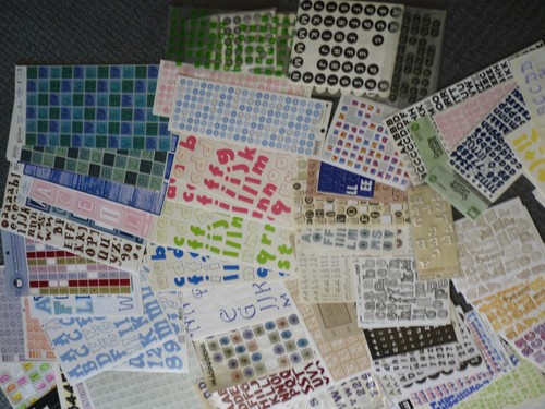 Huge Lot Alphabet Sticker Sheets (200+) Craft Room De-Stash! 5 lbs - Picture 7 of 7