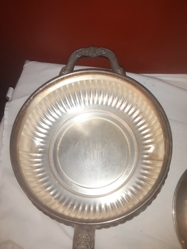 Vintage Silver Plated Pan With Wooden Handle & Plated Top-SEE DETAILS - Picture 8 of 8