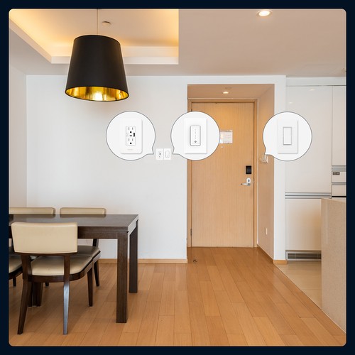 MOES Decora Light Switch White Paddle Rocker 3 Way & Single Pole 15A [4/12 Pack] - Bild 6 von 11