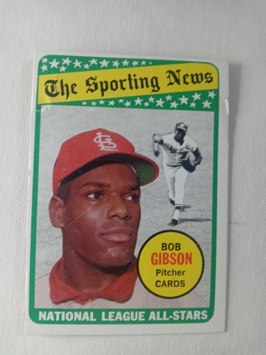 1969 Topps Bob Gibson St. Louis Cardinals Salón de la fama #432 💥🎇⚾ En muy buena condición - Imagen 1 de 10