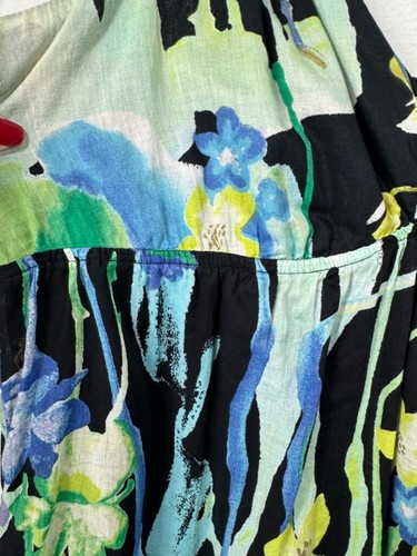 Old Navy Dress Womens XL Black Floral Maxi Pockets Sleeveless Summer Beach - Bild 6 von 15