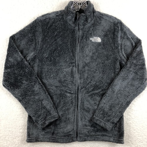 The North Face Girls Fuzzy Sherpa Fleece Full Zip Jacket Size XL/TG Gray - Picture 4 of 10