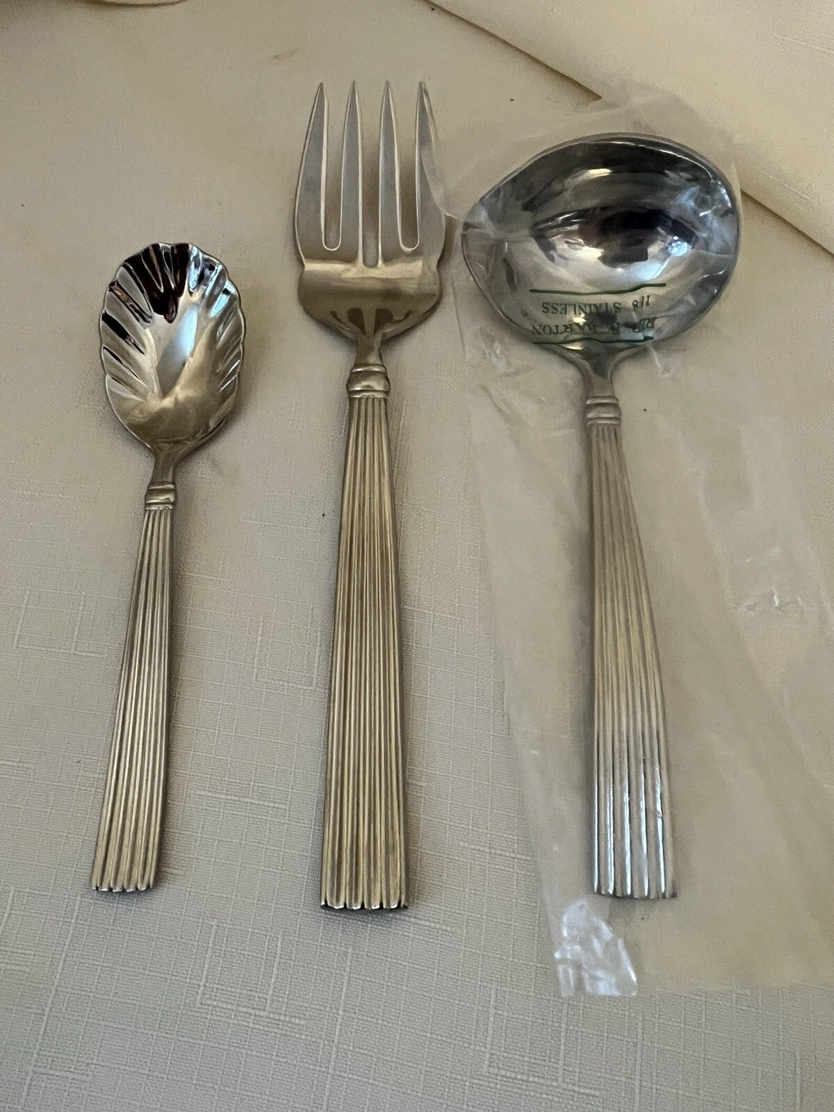 Reed & Barton CRESCENDO 18/8 Stainless Flatware Hostess Serving Set - 3 Pc