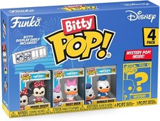 Funko Bitty POP! Disney - Minnie Mouse (Vestido Rojo), Pato Margarita, Pato Donald