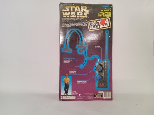 VINTAGE STAR WARS REBEL ALLIANCE LONG RANGE WALKIE TALKIES WITH HEADSETS NIB - Picture 2 of 4
