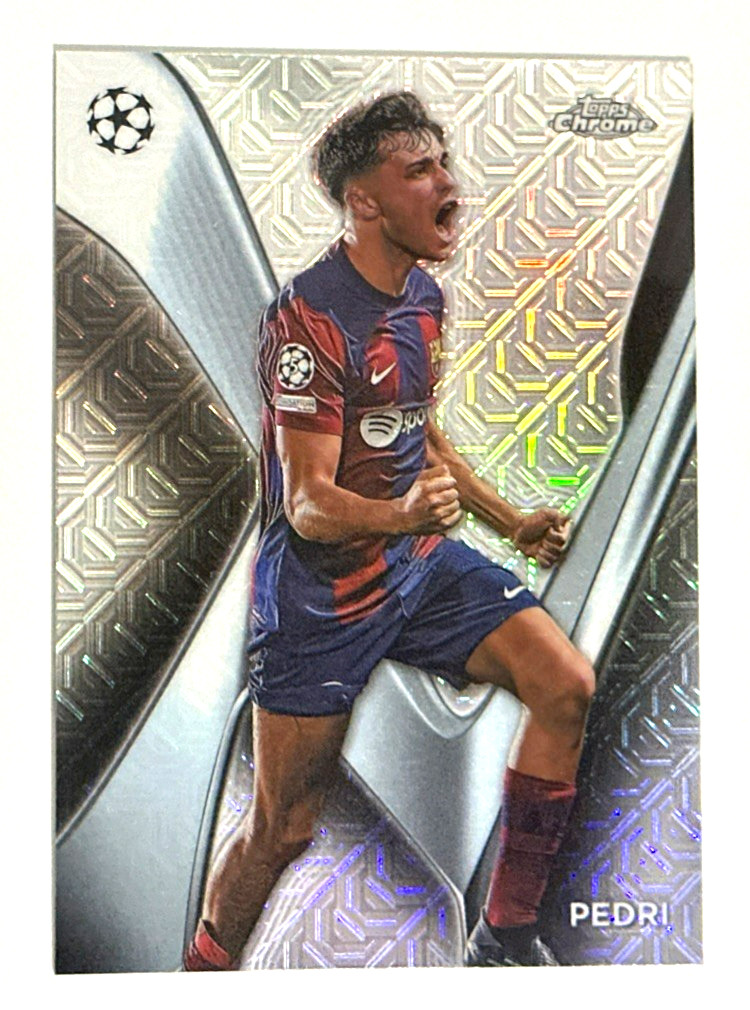 2023 TOPPS CHROME UEFA PEDRI MOJO CASE HIT SSP