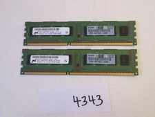Micron 2x2Gb=4Gb PC3-10600 1333Mhz DDR3 Desktop Memory RAM (4343)