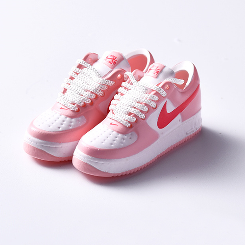 Zapatillas deportivas escala 1/6 zapatos de baloncesto mujer figura de acción muñeca accesorios rosa - Imagen 3 de 6