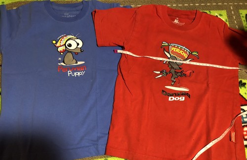 Peru tshirt Perucho Peruvian Dog And Scissors Dance child size 8 - Picture 1 of 4